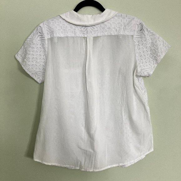 Label Ritu Kumar button up short sleeve blouse size 5 - Picture 2 of 7